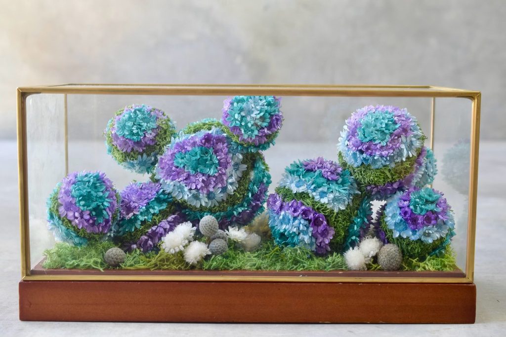 森の奥でひっそりと息づいているような、小さな植物の世界。東京の花屋『叢屋kusamuraya』が手がける、アンティーク調ガラスケースの植物インテリア。