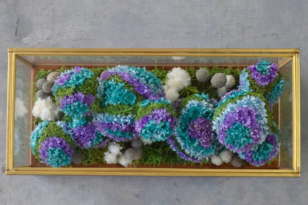 森の奥でひっそりと息づいているような、小さな植物の世界。東京の花屋『叢屋kusamuraya』が手がける、アンティーク調ガラスケースの植物インテリア。